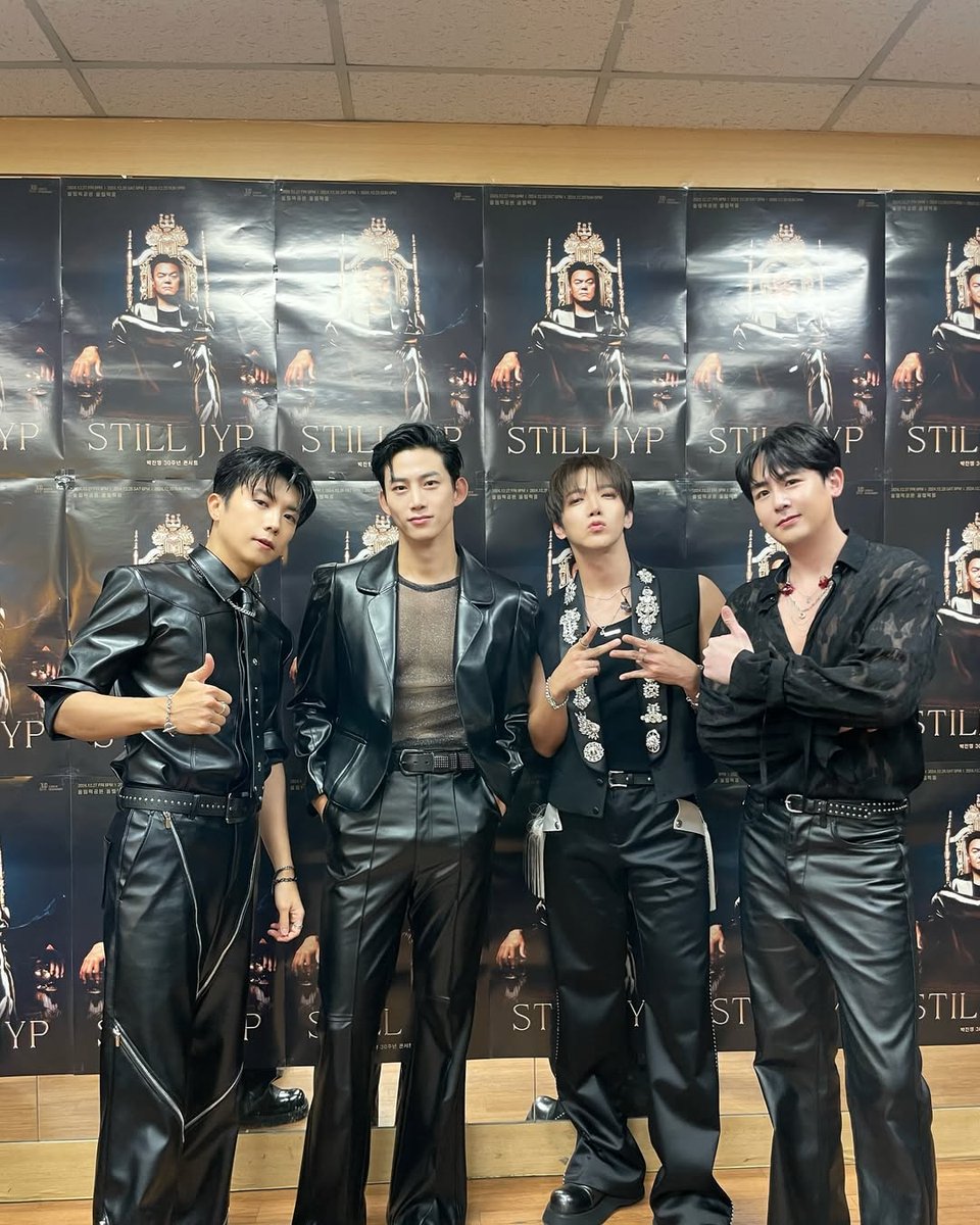 Kkorepo's tweet photo. 「#2PM」Jun. K＆#ニックン＆#テギョン＆#ウヨン、J.Y. Parkのデビュー30周年記念公演出演…「久しぶりに集まった」 
#JunK #JYPark  
🔗https://t.co/8dZqWy4hXA https://t.co/RHTiyAmbRG