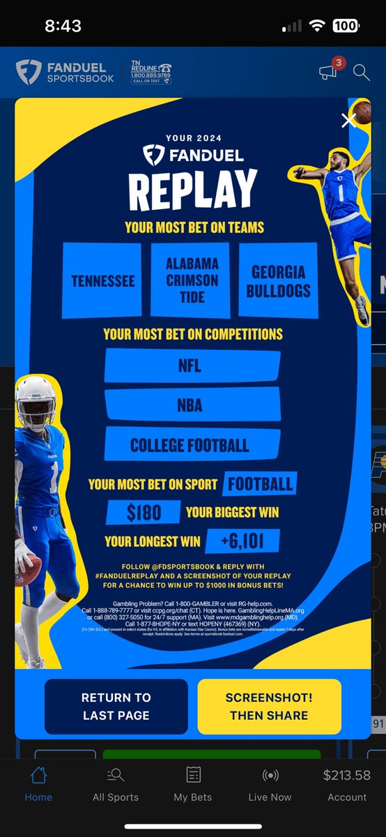 Bizabeast's tweet photo. @FDSportsbook #FanDuelReplay

I’d like monies please https://t.co/fRGn7n22cy