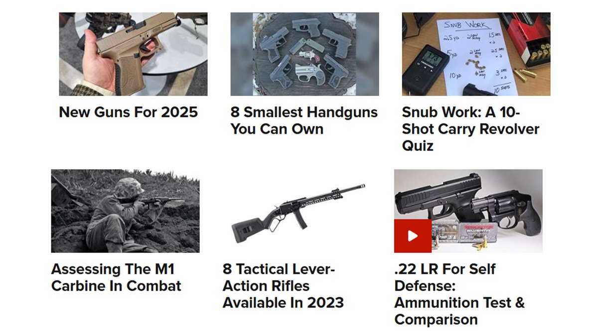 NRA_Rifleman's tweet image. Check out this week's #toptrending articles at AmericanRifleman.org! 

-------------------------

1⃣ americanrifleman.org/content/new-gu…
2⃣ americanrifleman.org/content/8-smal…
3⃣ americanrifleman.org/content/snub-w…
4⃣ americanrifleman.org/content/assess…
5⃣ americanrifleman.org/content/8-tact…
6⃣ americanrifleman.org/content/22-lr-…