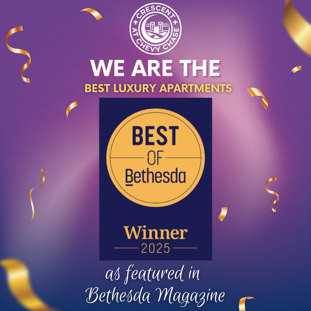 Big Honor for our <a href="/crescentchch/">Crescent at Chevy Chase</a> ! Thank you <a href="/MoCoMag/">MoCo Magazine</a> !