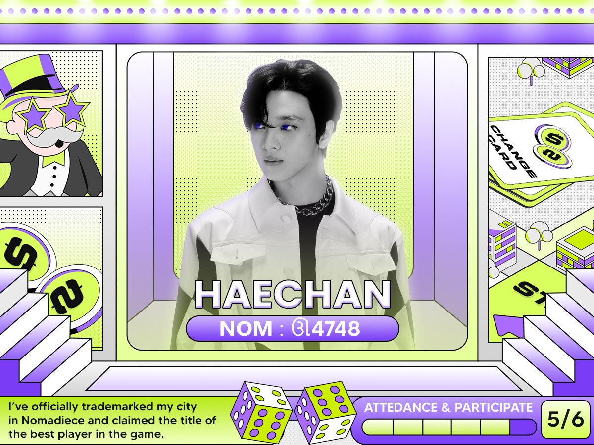 6 days with Nomadiece feels so short yet I still got so much fun. I, DieceHaechan now successfully finished my journey with Dieces, see you when I see you! 🎲