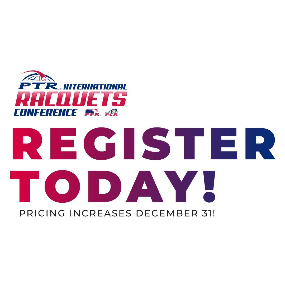 Secure your spot at the 2025 PTR &amp; PPR International Racquets Conference before prices go up! 🌟

📅 Dates: February 23-27
📍 Location: Saddlebrook Resort, Wesley Chapel, FL 
🎉 5 days of coach education, networking, trade shows, and more! 
🔗buff.ly/3NyaPaX