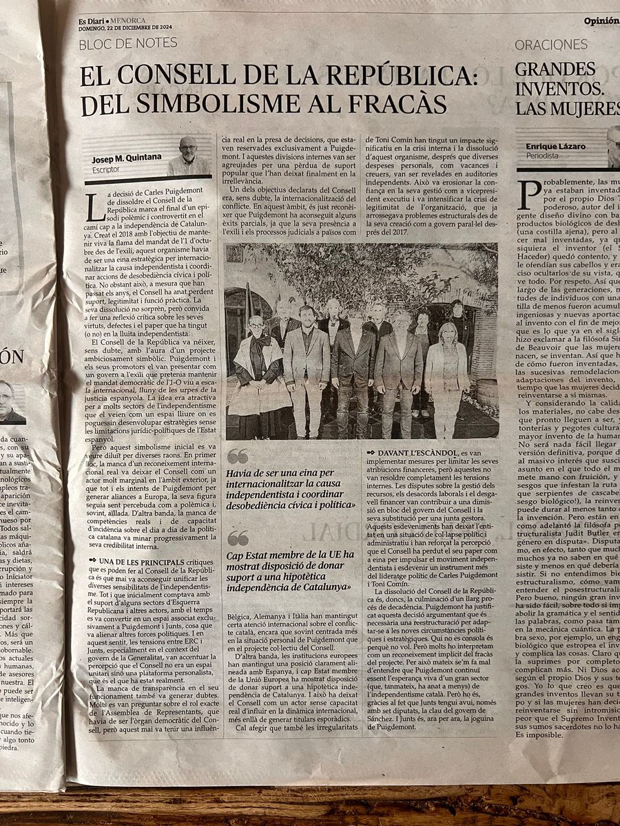 mosmovem's tweet image. El talibán/procesista/renegado reconoce AHORA!  el fracaso de los sinverguenzas golpistas. 
Así lo manifiesta el pseudoescritor abducido por las mafias procesistas josep Quintana después de dar la “matraca” con los beneficios de la independencia catalana
#MosMovem #mafiosos