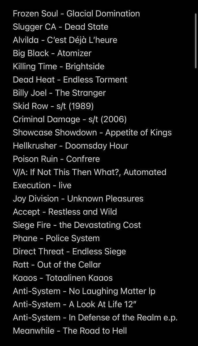 Playlist // Week 52 // 2024 
Pick of the week:  - Anti-System - A Look At Life 12” <a href="/axetogrindcast/">AXE TO GRIND PODCAST</a>