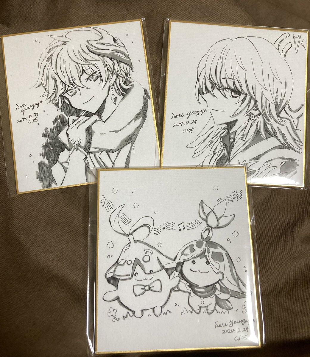 色紙を描きました٩( 'ω' )و 