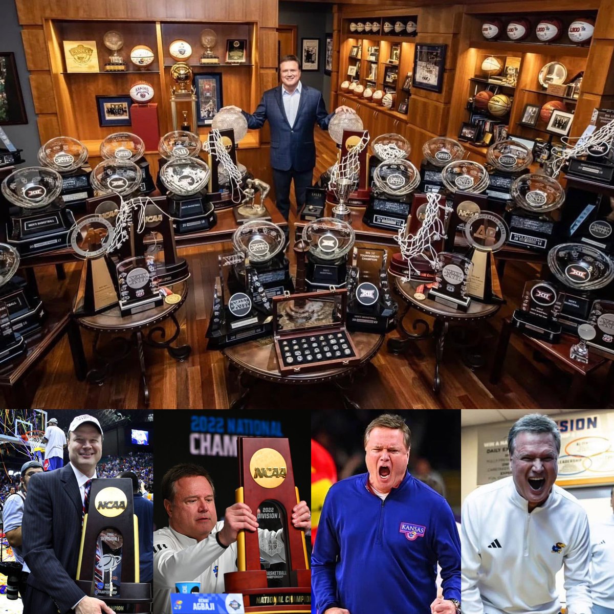 Happy Birthday to the King of College Hoops: Bill Self 🔴🔵