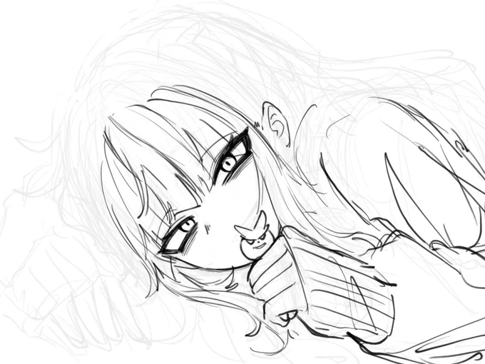 ここまで描いてあきらめた 
