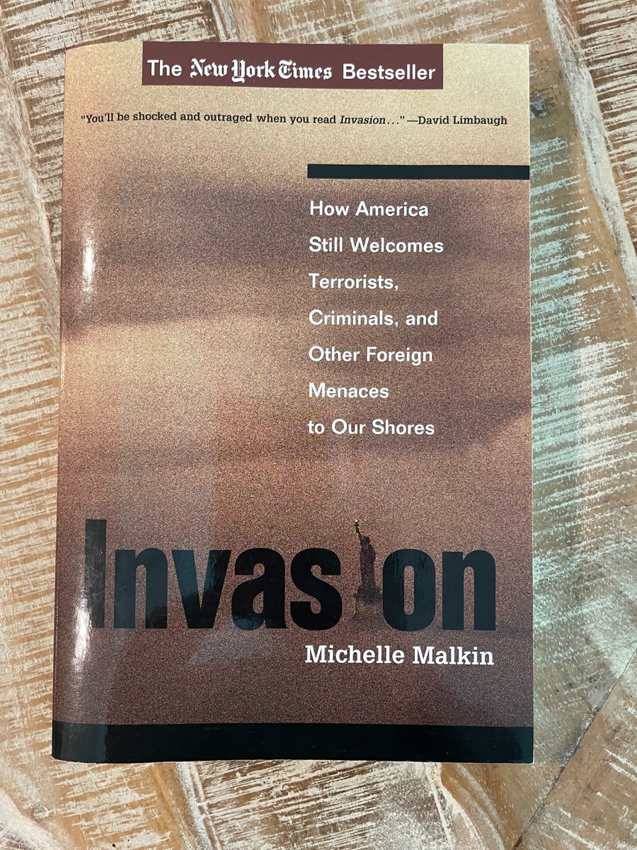 michellemalkin's tweet image. LOL. Everything old is "new" again. Good luck in 2025, America. 

2002: Invasion - Do something about illegal immigration before it's too late!

2015: Sold Out - Do something about H1B and all the other Big Tech visa boondoggles before it's too late!

2019: Open Borders Inc. - Do…