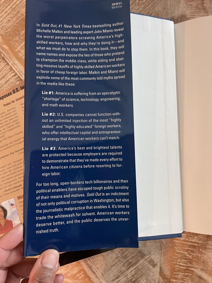 michellemalkin's tweet image. LOL. Everything old is "new" again. Good luck in 2025, America. 

2002: Invasion - Do something about illegal immigration before it's too late!

2015: Sold Out - Do something about H1B and all the other Big Tech visa boondoggles before it's too late!

2019: Open Borders Inc. - Do…