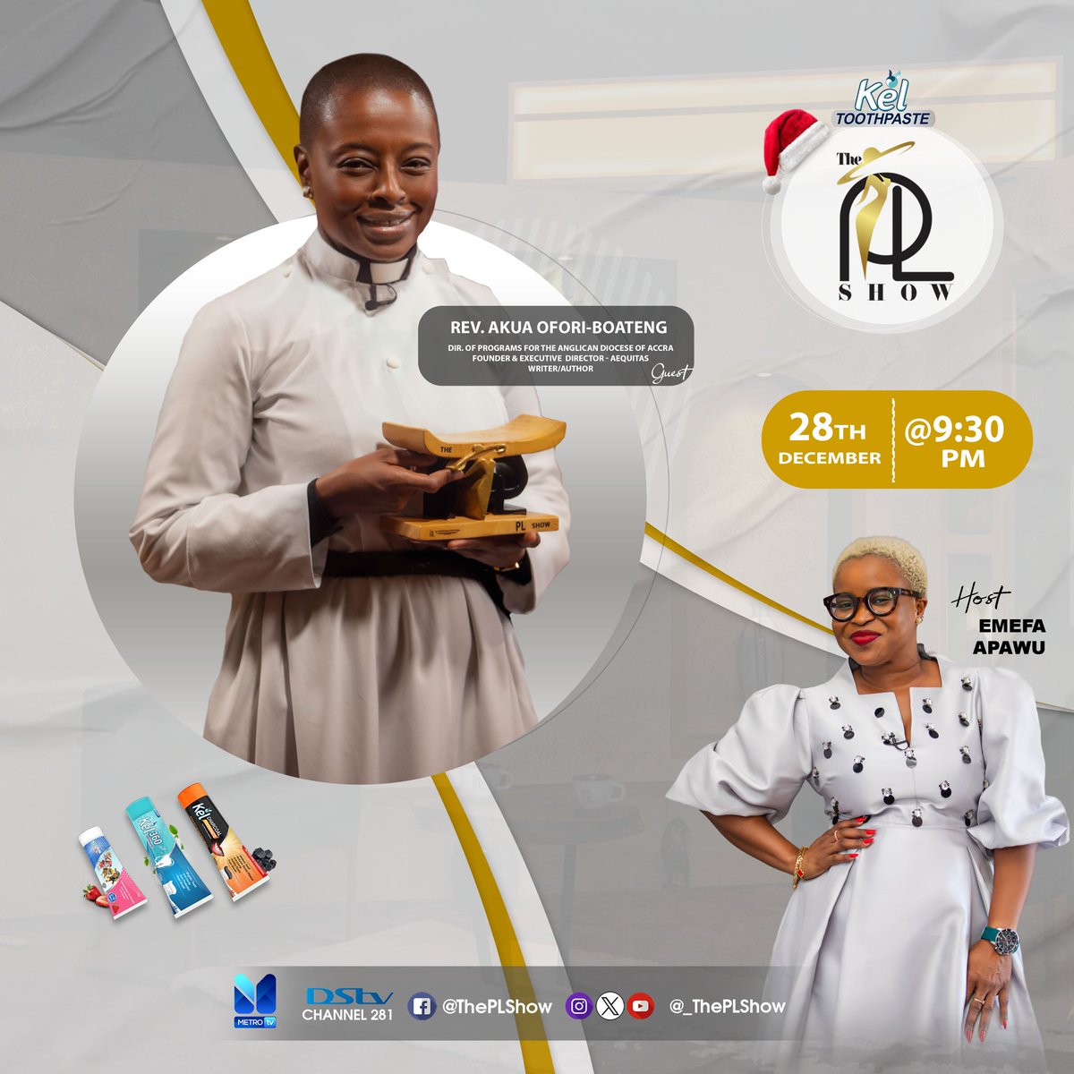 _ThePLShow's tweet photo. As we wrap up 2024, don’t miss the chance to close out the year with Rev. Akua Ofori Boateng on the PL Show. It’s going to be a powerful and inspiring episode that you won’t want to miss! Mark your calendars this Saturday at 9:30 pm on Metro TV https://t.co/IFVytKYNqF