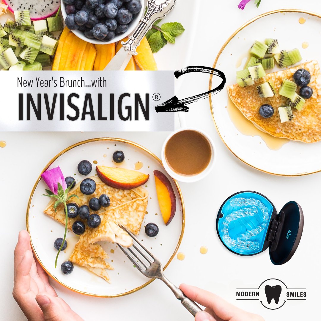 smiles_modern's tweet image. Cheers to a New Year—and a beautiful smile! Invisalign® makes brunching easy with aligners that are comfortable, flexible, and nearly invisible. Take them out to enjoy every bite, then pop them back in to keep your smile on track. 🦷✨

#InvisalignLife #ModernSmilesChicago
