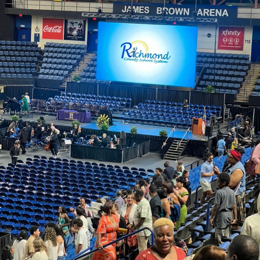 Setting the stage for a celebration of achievement! 🎓✨ 

Just a throwback! Proud to support Richmond County School System’s big day with a setup that ensures everyone has the best view.