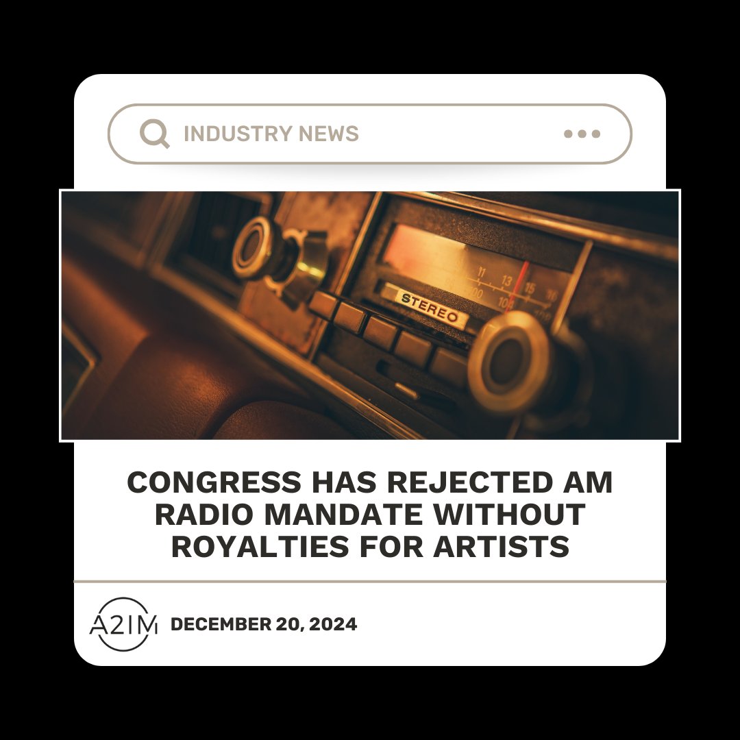 Last week, Congress did right by the artist community in saying mega conglomerate radio doesn't need a crutch for its business model as long as they refuse to pay artists for radio play.

Read more about it via the MusicFirst Coalition: hubs.li/Q030Gf3-0