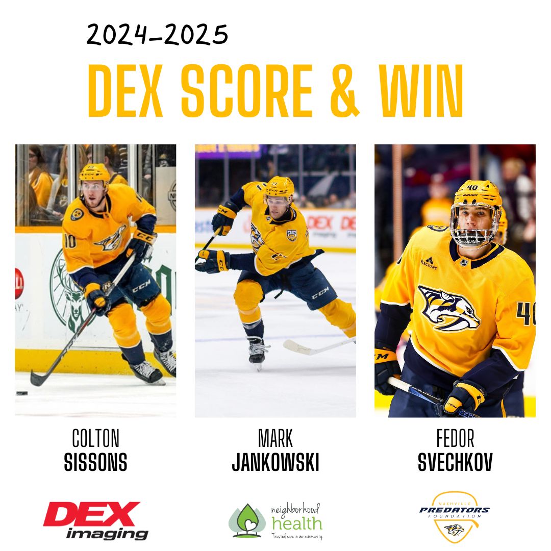 neighborhealth's tweet photo. 🏒💛 Neighborhood Health is honored to be chosen non-profit for the DEX Score &amp; Win Program!

Thanks to @DexImaging &amp; @PredsFoundationNHL, every goal helps us provide vital care. Go Preds! 💙💛

#DEXScoreAndWin #NeighborhoodHealth #GoPreds #CommunitySupport https://t.co/LKgShAgOSI