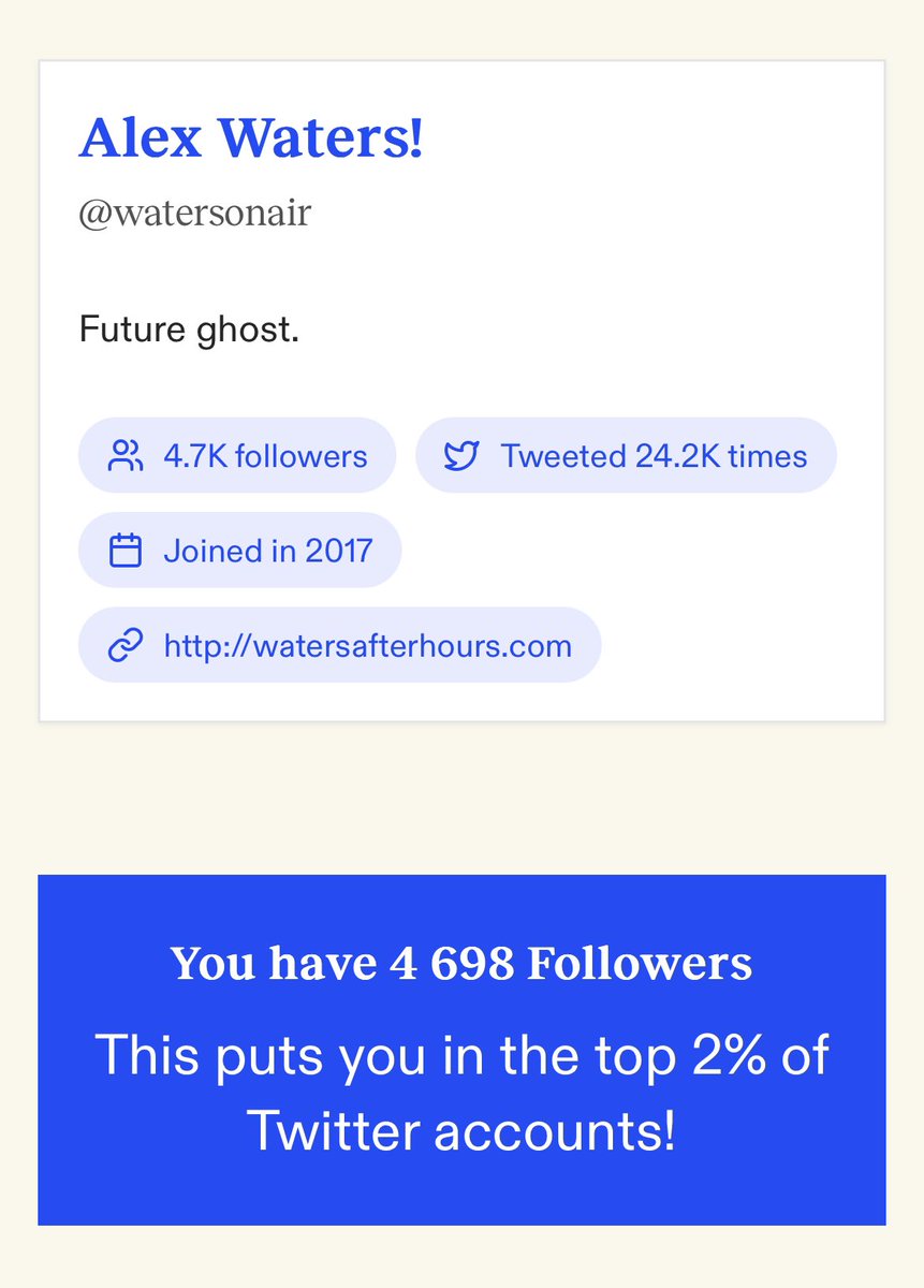 Got my #TwitterWrapped and I had no idea I'm in the Top 2% of accounts 🤯

Maybe I should post more here...

Get yours: twitterwrapped.exa.ai