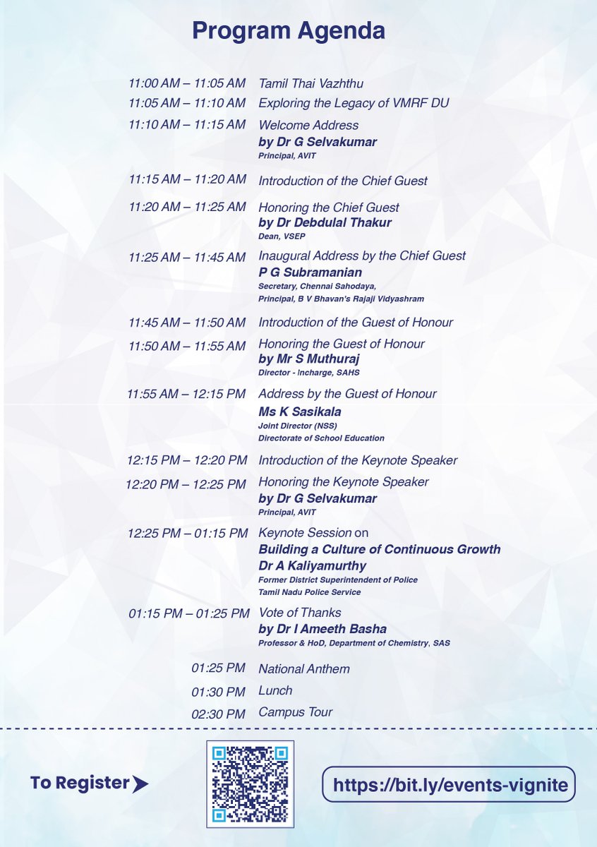 vmrf_srbs's tweet image. Vinayaka Mission's Research Foundation proudly invites all educators to the Vignite Educators Meet.
#srbs #VMRF #vmrfdu #VIgnite2024 #EducatorsMeet #LeadershipProgram #SkillDevelopment #SchoolPrincipals #EducationalLeadership #Leadership #Education #Inspiration