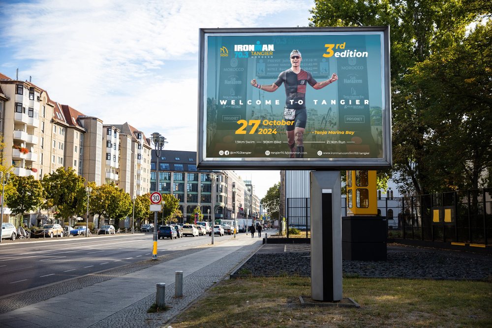LightAlami's tweet image. Throwback to the billboard design I created for the @IRONMANtri 70.3 Tangier – 3rd Edition.

This project focused on showcasing the energy and determination of the athletes while promoting one of the most challenging endurance events. A rewarding experience to contribute visually…
