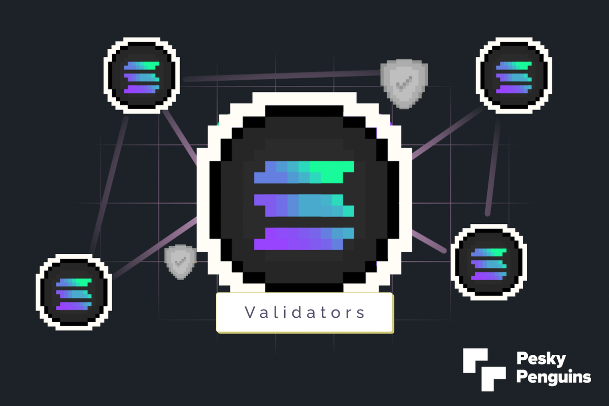 Solana runs on validators. ◎

They're the backbone of the network.

Without validators, there’s no blockchain.

Without YOU delegating your SOL,
there’s no decentralization.

A real quick for fun intro to $SOL Validators ⬇️
