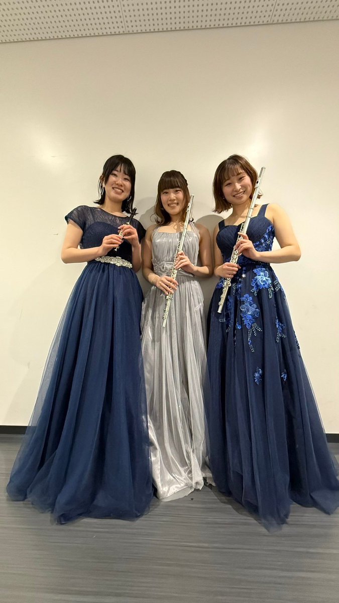 東京フレッシュフィルハーモニー第2回定期演奏会、無事に終演しました🙌
ずっとずっとやりたかった念願のモルダウに、2ndなのに何故かソロが多いドヴォ9、数えゲーすぎたシベリウス、どれもとっても楽しかった〜🥹
たくさんのご来場ありがとうございました！
フルート3人組💕