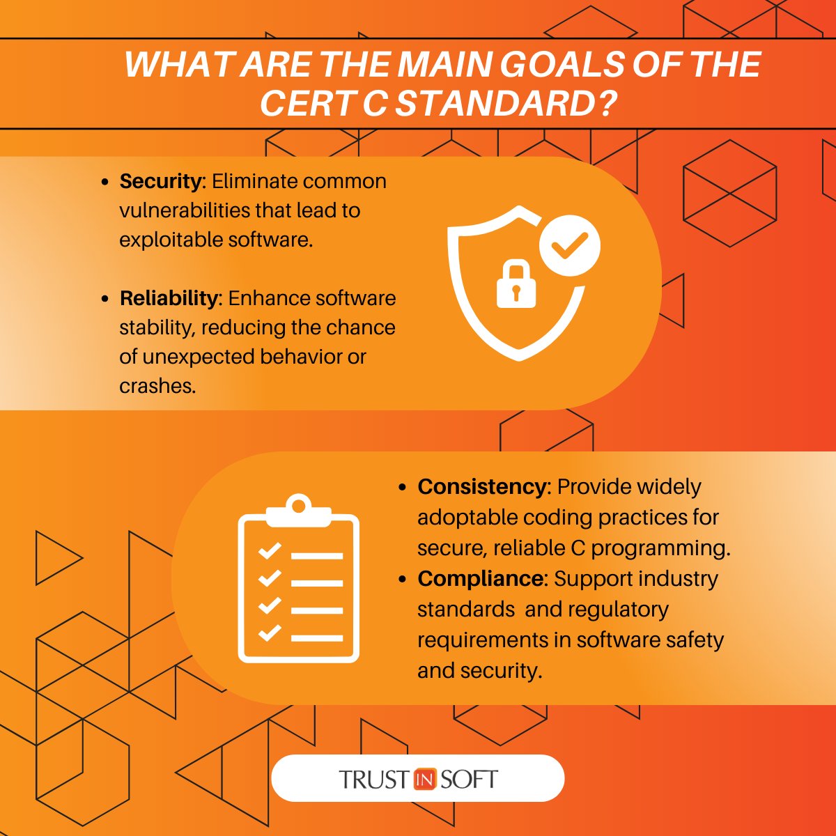 TrustInSoft's tweet image. Ensure robust and reliable C programming with CERT C compliance. 🎖️
TrustInSoft Analyzer offers precision in spotting vulnerabilities, letting you develop safer code with confidence. Read more: bit.ly/4i4MAz1
#CERTC #CodeReliability #SoftwareSecurity