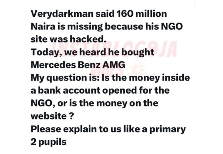 Akeekaah, 160mullar in the air, nah to shut down club with NGO money remain like this ooooo. Lolz