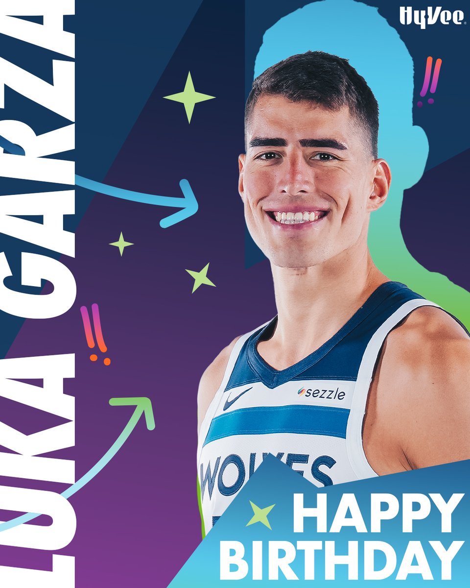 Timberwolves's tweet image. HBD LUKAAAA! 🥳🥳