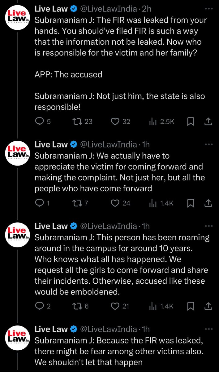 GowriSankarD_'s tweet image. #Exclusive #ShareMax
இன்றைய High Court விசாரணையில் இருந்து சில முக்கிய பதிவுகள் தரமான கேள்விகள் இந்த #திருட்டு_திமுக அரசிற்கு நம் நீதிபதிகளிடமிருந்து  ஆனாலும் #யார்_அந்த_SIR  பதில் வராது!!

நீதிபதி கேள்வி - 
1) வழக்கு விசாரணையில் உள்ளபோது எப்படி ஓருவரே குற்றவாளி என காவல் ஆணையர்…