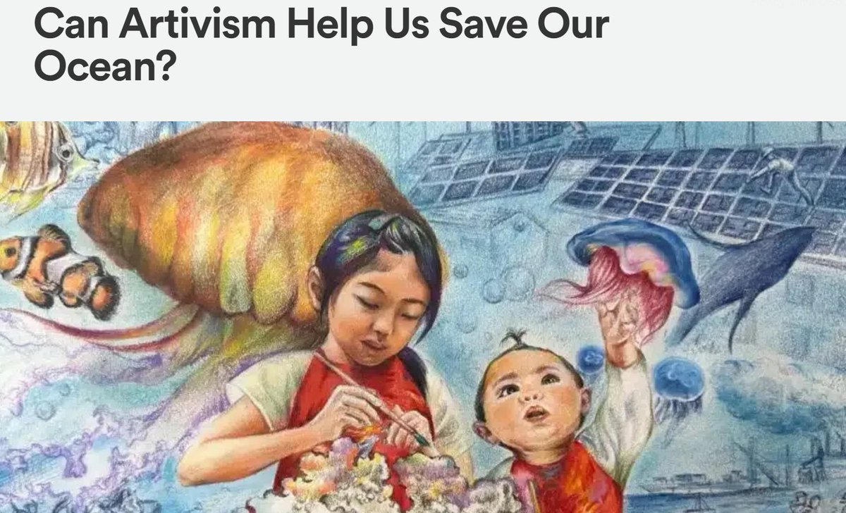 Today, we have a guest post by Ajay Sawant, the Media Manager at From the Bow Seat who writes about how artivism is making an impact on how we can protect our oceans.

Read the full article here: happyeconews.com/can-artivism-h…

#happyeconews