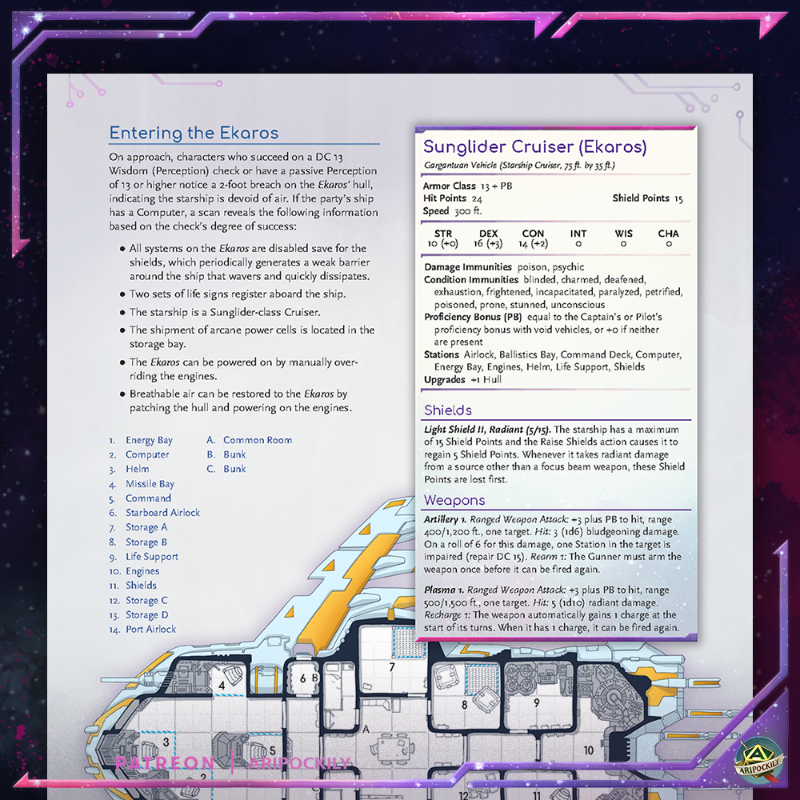 aripockily's tweet photo. ✨ ARYKA'S GUIDE TO THE COSMOS ✨

It's out! This fantastic tome has everything you need to run a 5e space and interstellar campaign, inspired by countless science fiction media like movies, games, and books.

#dnd #dnd5e #ttrpg