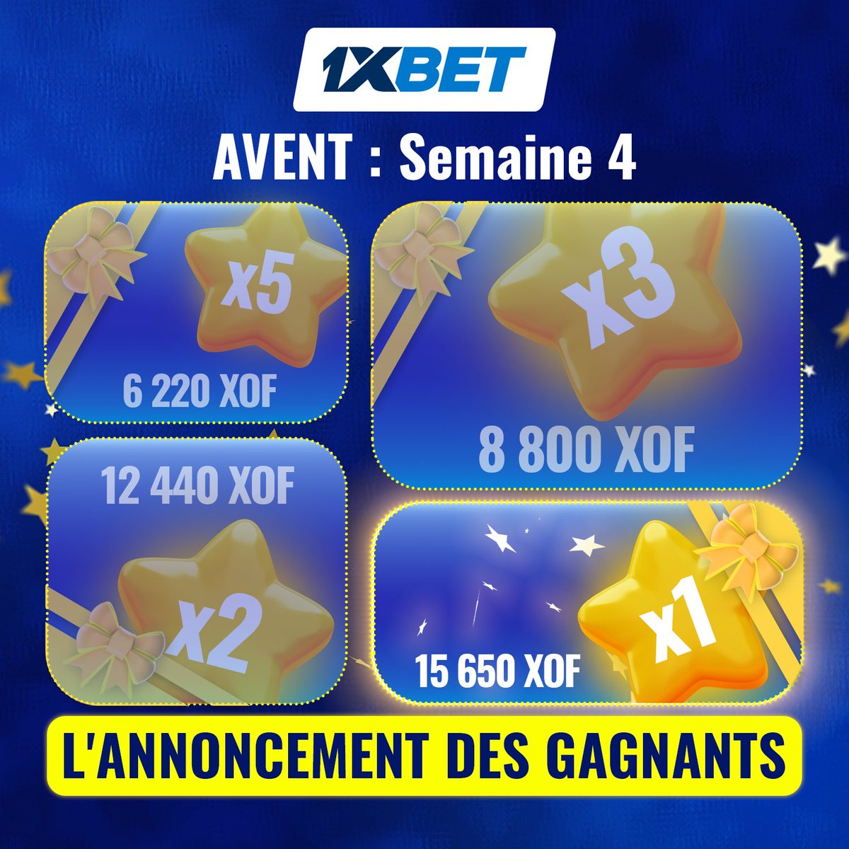 1xbetbf's tweet photo. 🎉 La boîte de l'Avent est ouverte 🎁
Faites défiler pour découvrir le prix et les gagnants de cette semaine
📜 Félicitations :
1015665797
Merci d'avoir fait la fête avec nous ! À l'année prochaine 🎆
#1xBetAdvent #AdventContest #1xBet https://t.co/ZVlREXjs5r
