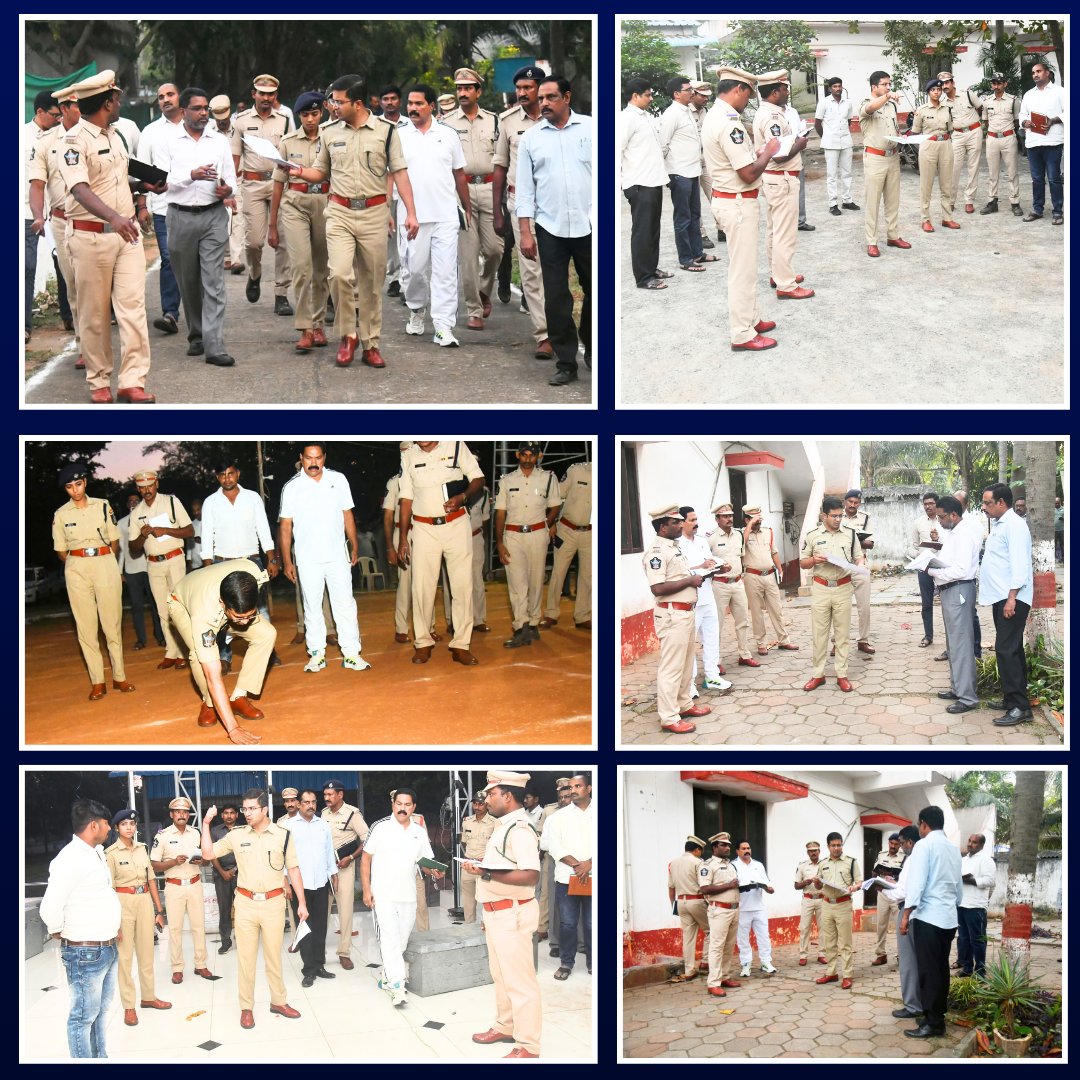 KAKINADAPOLICE's tweet image. పోలీస్ కానిస్టేబుల్ రిక్రూట్మెంట్ లో భాగంగా నిర్వహించనున్న  అభ్యర్థుల దేహధారుడ్య పరీక్షల ఏర్పాట్లను పరిశీలించిన కాకినాడ జిల్లా ఎస్పీ శ్రీ  విక్రాంత్ పాటిల్ ఐపిఎస్ గారు @APPOLICE100 @apslprb #apslprb #policerecruitement #andhrapradeshpolice #kakinada #spvikrantpatilips #reviewtime