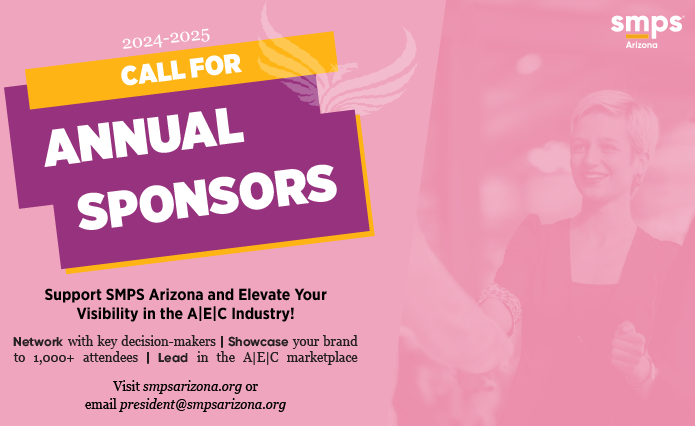 Become an Annual Sponsor with #SMPSArizona to boost visibility, connect with decision-makers, and gain exclusive opportunities while aligning with AEC's top business development and marketing group.
More info: smpsarizona.org/Sponsorship_Op…