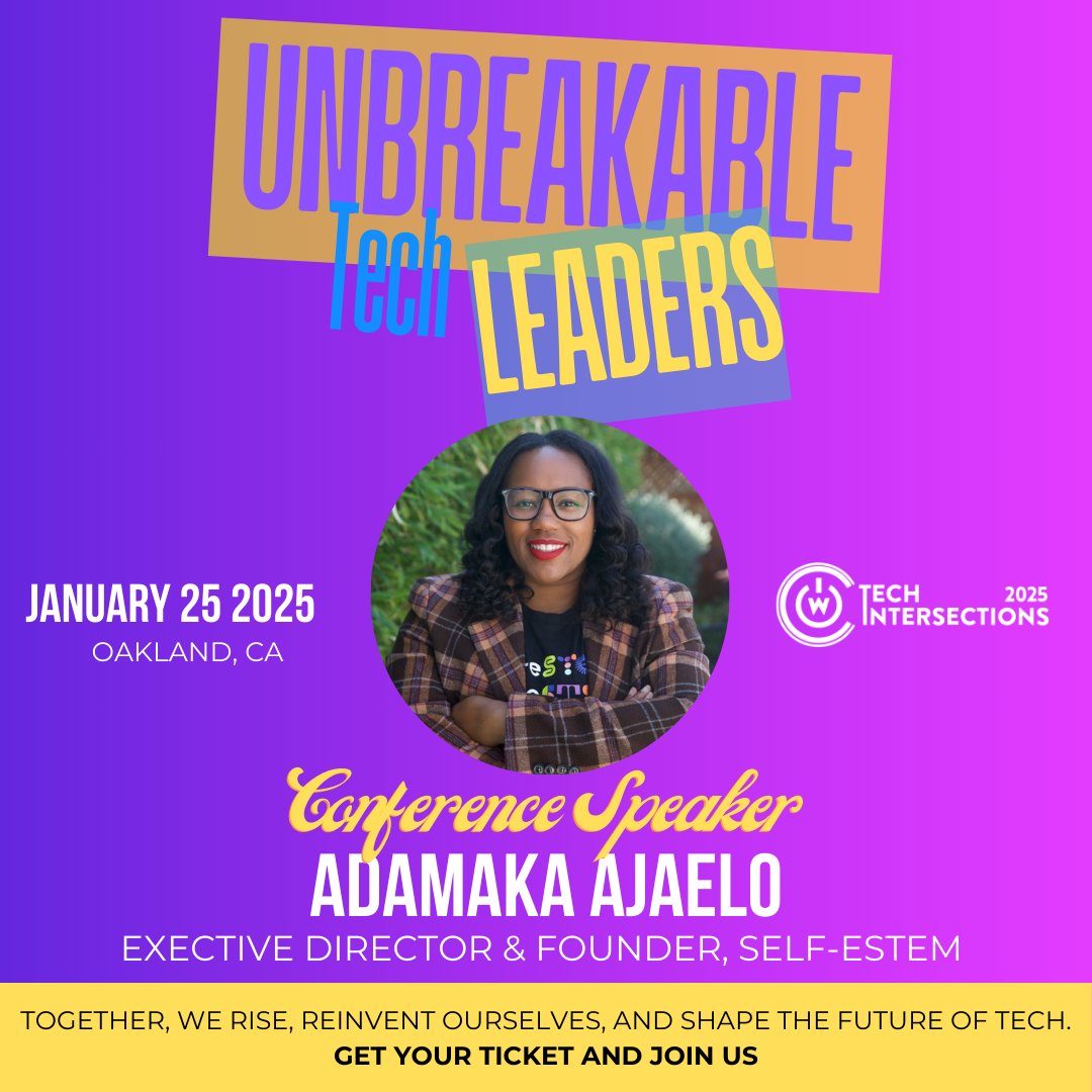 tech_intersect's tweet photo. Learn how to confidently negotiate your salary and maximize your worth with Adamaka Ajaelo (@selfestemorg). Join this and other sessions at #TechIntersections, happening Saturday, Jan 25, at #MillsCollege in #Oakland.
🎟️ Get your ticket today: https://t.co/rqcc7IACcq
#WomenInTech https://t.co/9Ih6Tc0MeU