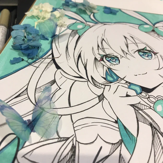 これ持って帰るの大変そうな色紙作ってしまった、、、。 