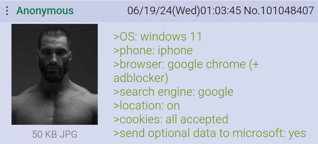 Greentext Poster tweet media