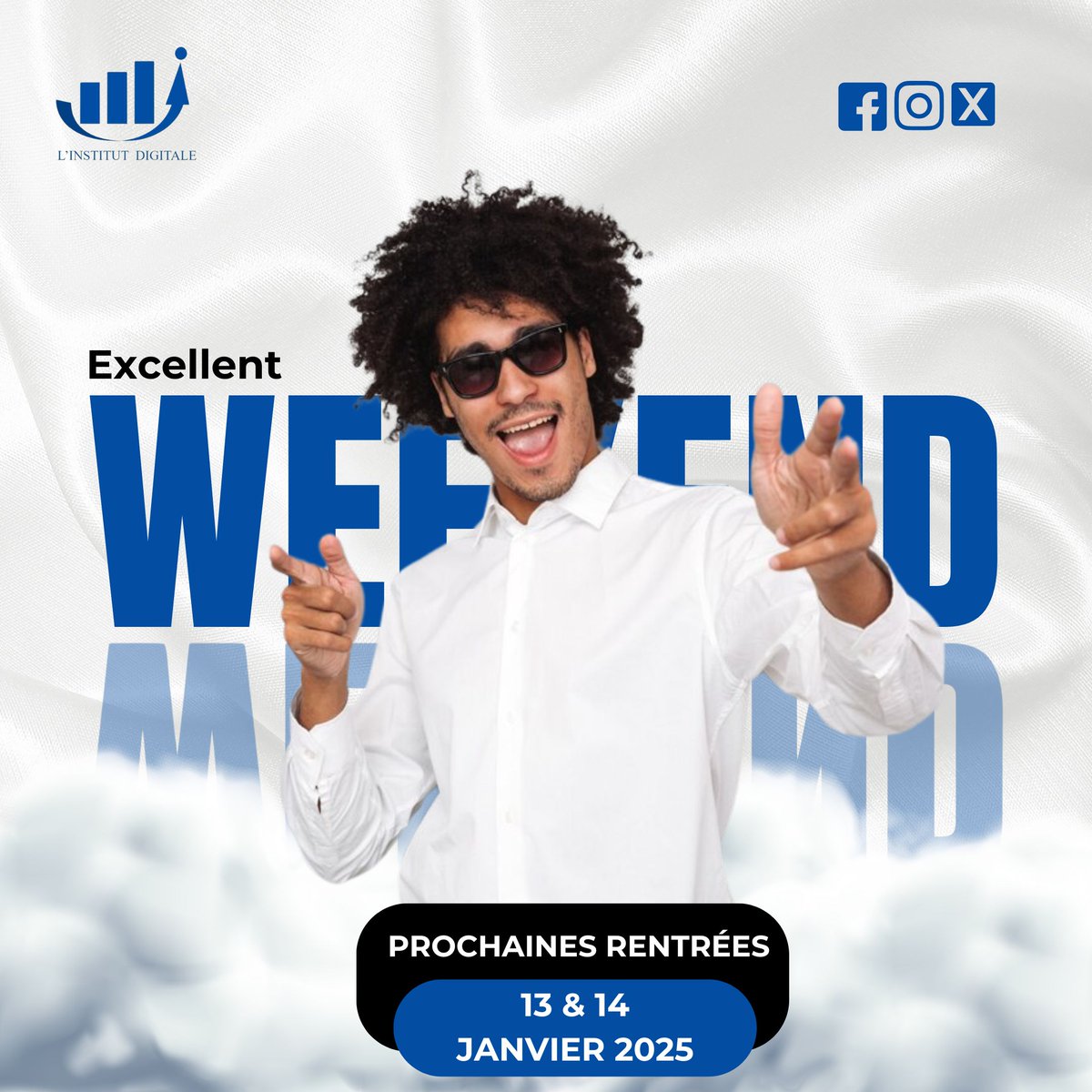 TawambaB's tweet photo. 🔥C’est le week-end, rendez-vous Lundi pour les conseils 💃🕺

#institutdigitale : l’école des meilleurs 
#weekend
#enjoy https://t.co/yrzIHsyHu3