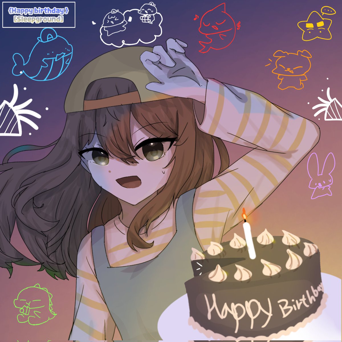 #HAPPY_SLEEPGROUND_DAY
#우리가_살아갈_바다에는_잠뜰이_있기를 #오랫동안_간직할_잠뜰의_생일모먼트
와ㅏ 뜰님의 날이다ㅏ