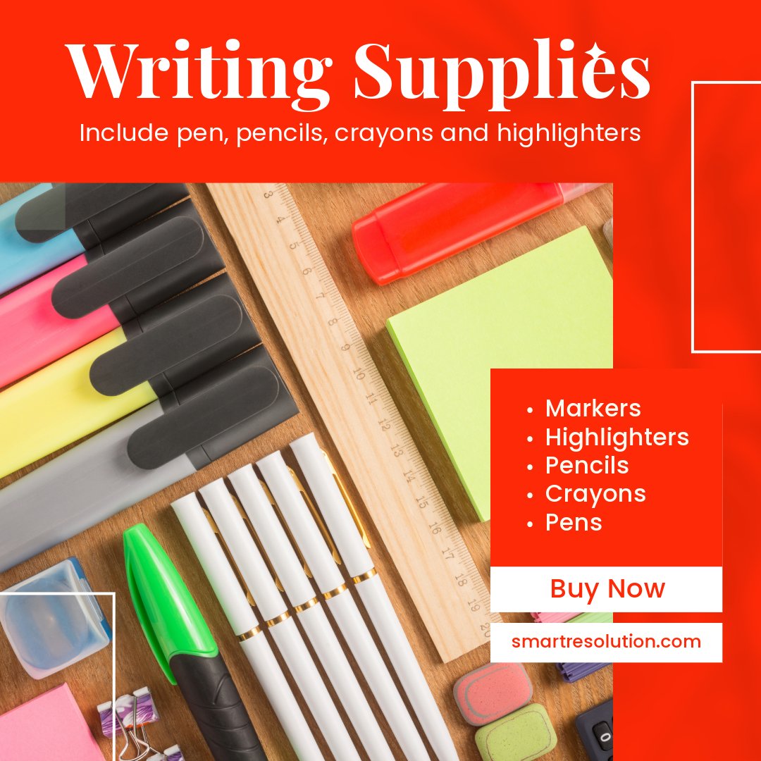 smartresolution's tweet photo. Unleash your creativity with Smart Resolution's writing supplies! 🖊️✏️🖍️
Visit: https://t.co/E1vbkKpN6g
Call us: 1-888-309-5267
.
.
.
#SmartResolution #WritingSupplies #Pens #Pencils #Crayons #Markers #Highlighters https://t.co/VuhzzKwobD