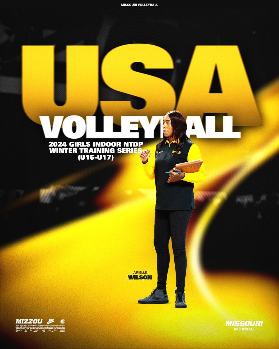 Coaching with Team USA in Colorado Springs!! 🇺🇸⛰️

Defensive Coordinator/Recruiting Coordinator Arielle Wilson will be coaching this week with USA Volleyball at the NTDP Winter Training Series in Colorado. 

#MIZ🐯🏐