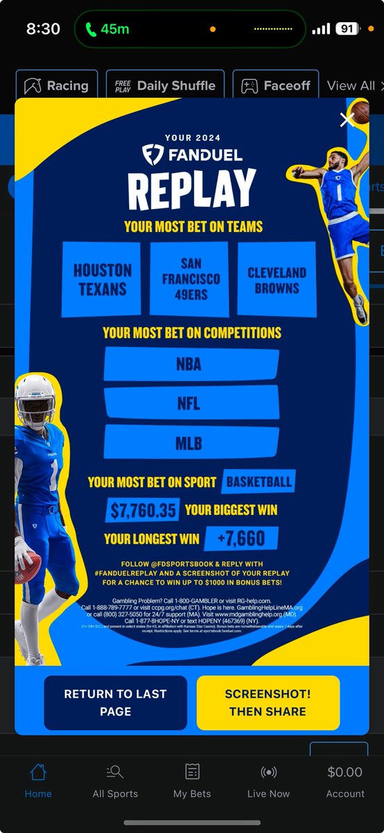CalvinP73514867's tweet photo. @FDSportsbook #FanDuelReplay https://t.co/stp9fFTY5H