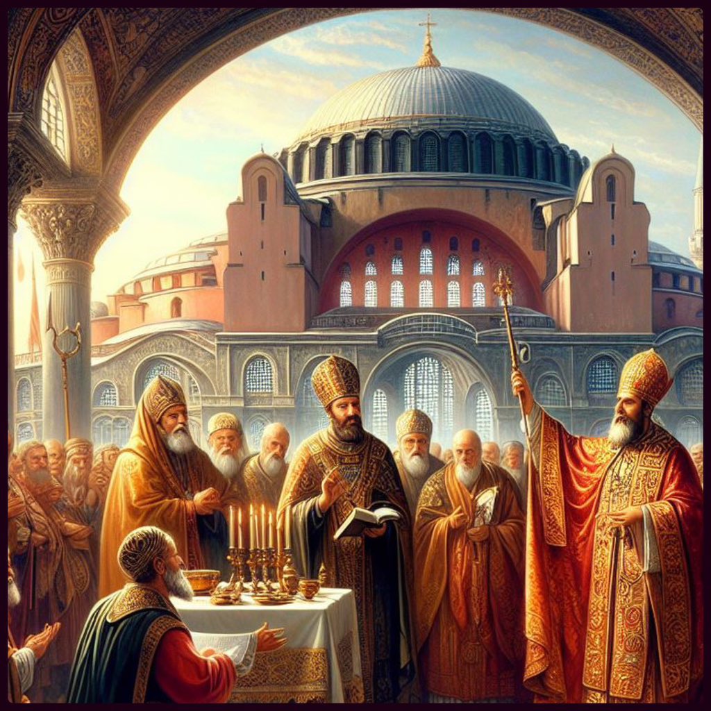 RomeInTheEast's tweet photo. The Hagia Sophia was formally inaugurated in Constantinople by the Emperor Justinian and the Patriarch on December 27, 537AD.

It was the pinnacle of Greco-Roman engineering.

Happy 1487th birthday to the Hagia Sophia! https://t.co/ej7rQnxYRE