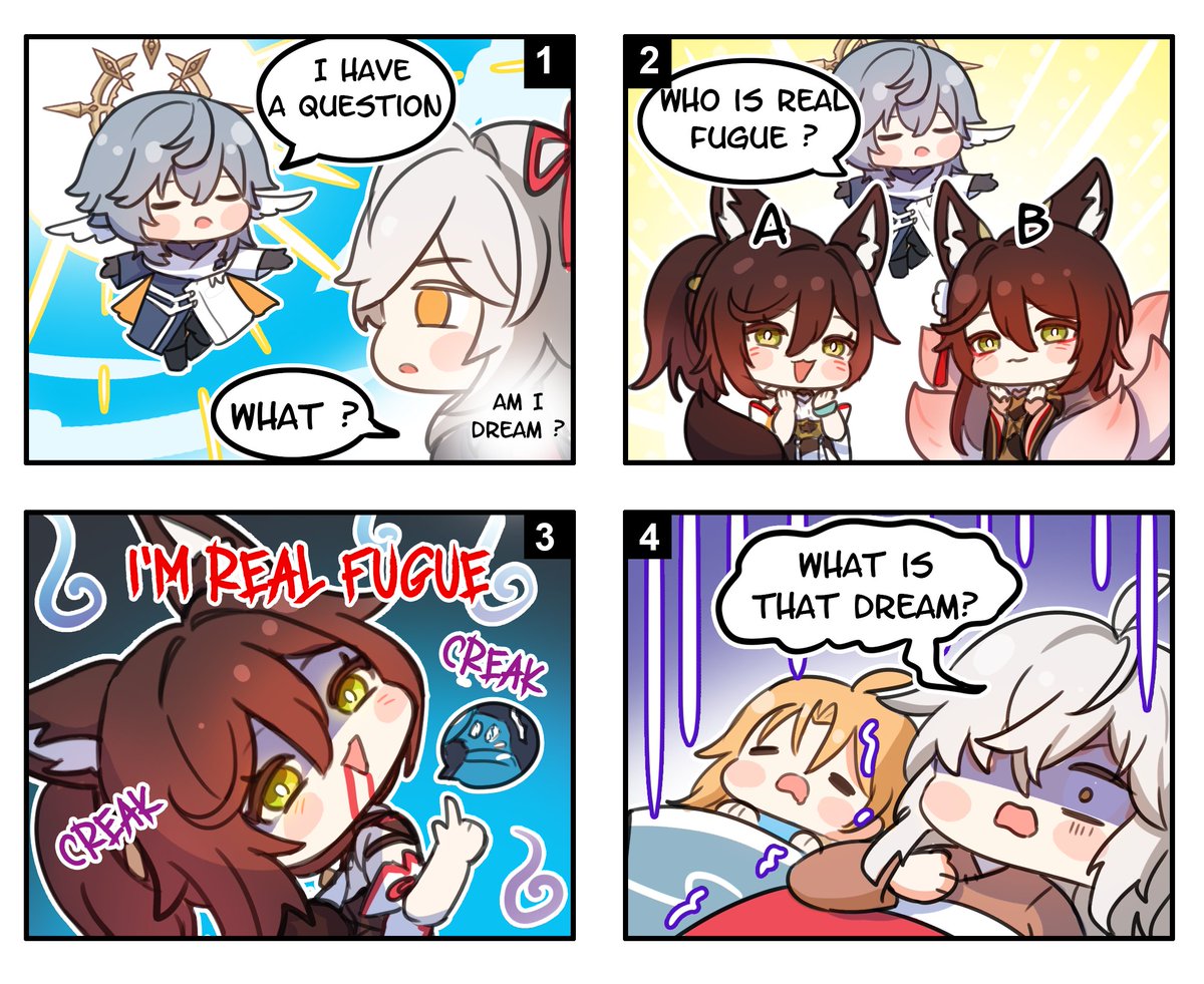 Fugue mini comics , Have fun everyone 😊//
---
⭐️Also ust the code for claim item in HSR !
QI75P1T2K3Q4
#honkaistarrail #fugue #hoyocreators #honkaistarrail #hsrguide #gamestory #danheng #jingyuan #sunday #huohuo #blade #yanqing #hsr #starrail #xiao? #tignyun 