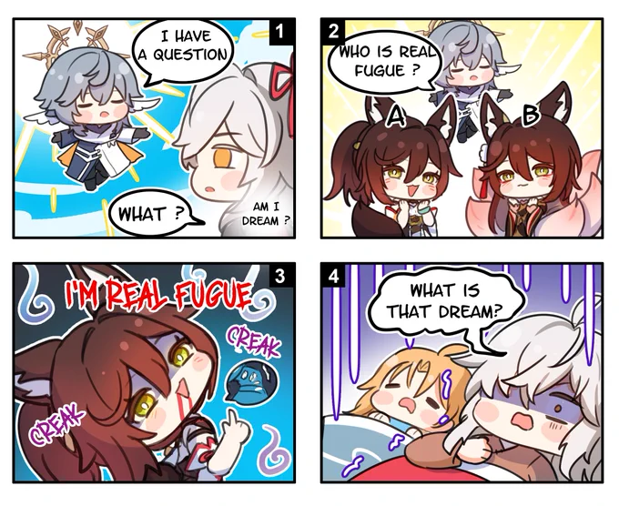 Fugue mini comics , Have fun everyone 😊//
---
⭐️Also ust the code for claim item in HSR !
QI75P1T2K3Q4
#honkaistarrail #fugue #hoyocreators #honkaistarrail #hsrguide #gamestory #danheng #jingyuan #sunday #huohuo #blade #yanqing #hsr #starrail #xiao? #tignyun 