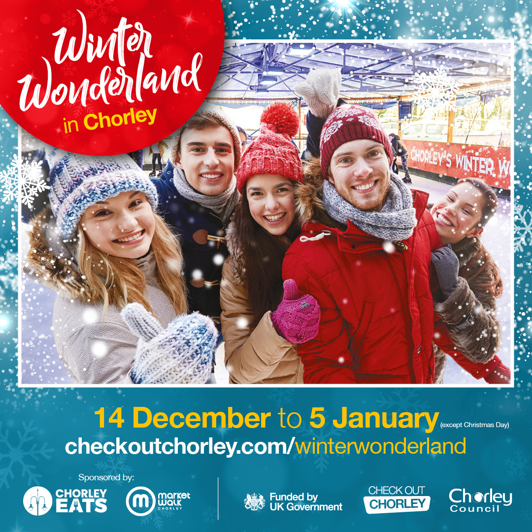 If you haven’t visited Chorley’s Winter Wonderland yet then get your skates on, it’s open every day until 5th January.
⛸️ Real ice rink, 🧒 children's attractions and ☕ 🍺 festive tipis
Find out more 👉 bit.ly/3VSfnNV #CheckOutChorley