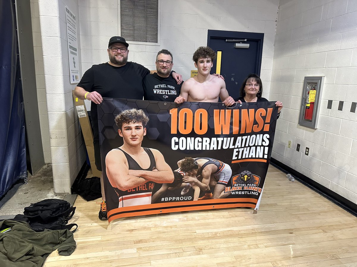 wrestlingbphs's tweet photo. Congratulations Ethan!! 100 win club https://t.co/z6X6RxoJHB