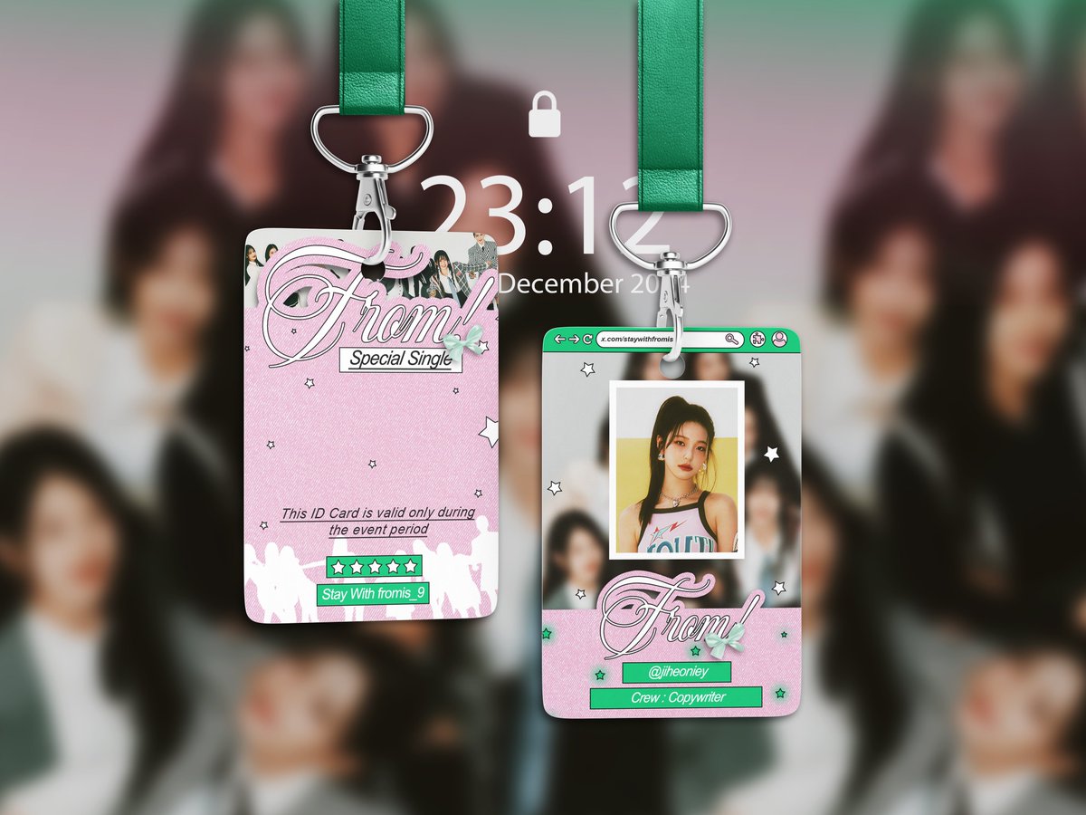Hello! I, (Jocelyn A. L.) already finish my task on this special project for our last song [From.] but it's not the end, it's new journey to us in the future. So, stay by my side a little longer and promise me. ☘️