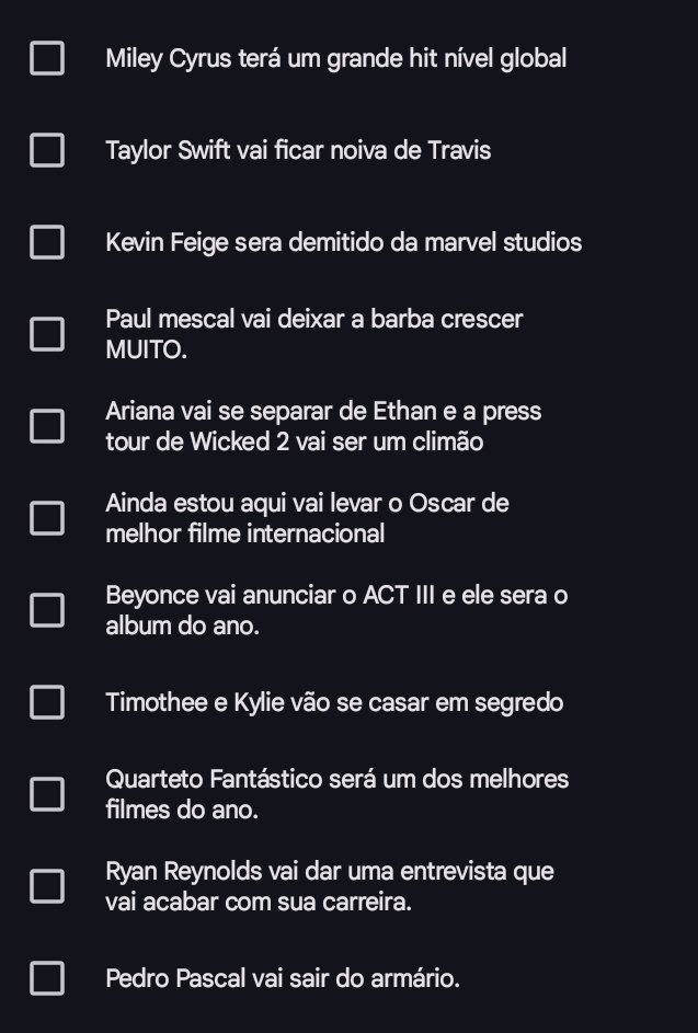 minhas PREVISÕES para 2025: