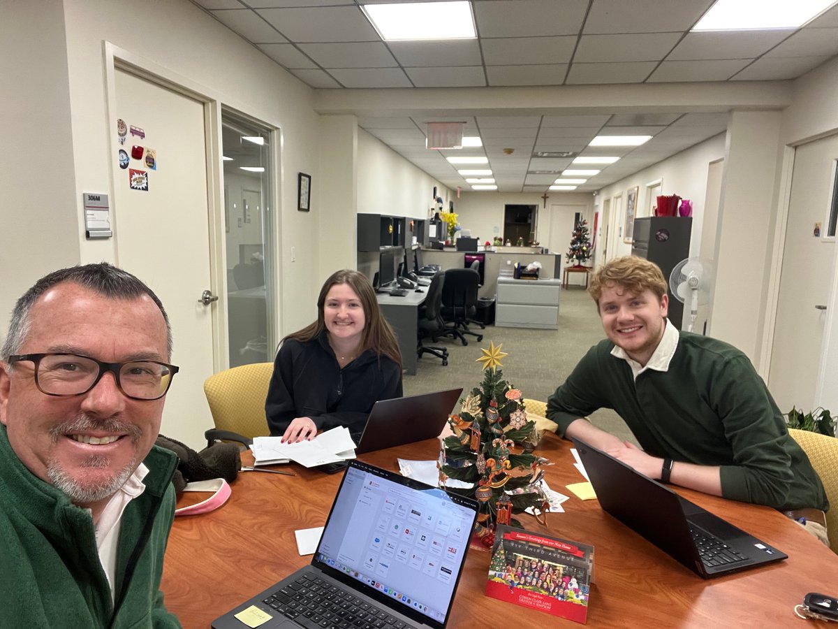 Busy morning processing year-end gifts to <a href="/StJohnsLaw/">StJohnsLaw</a>   You can still give online until midnight Dec. 31 at lawgiving.stjohns.edu