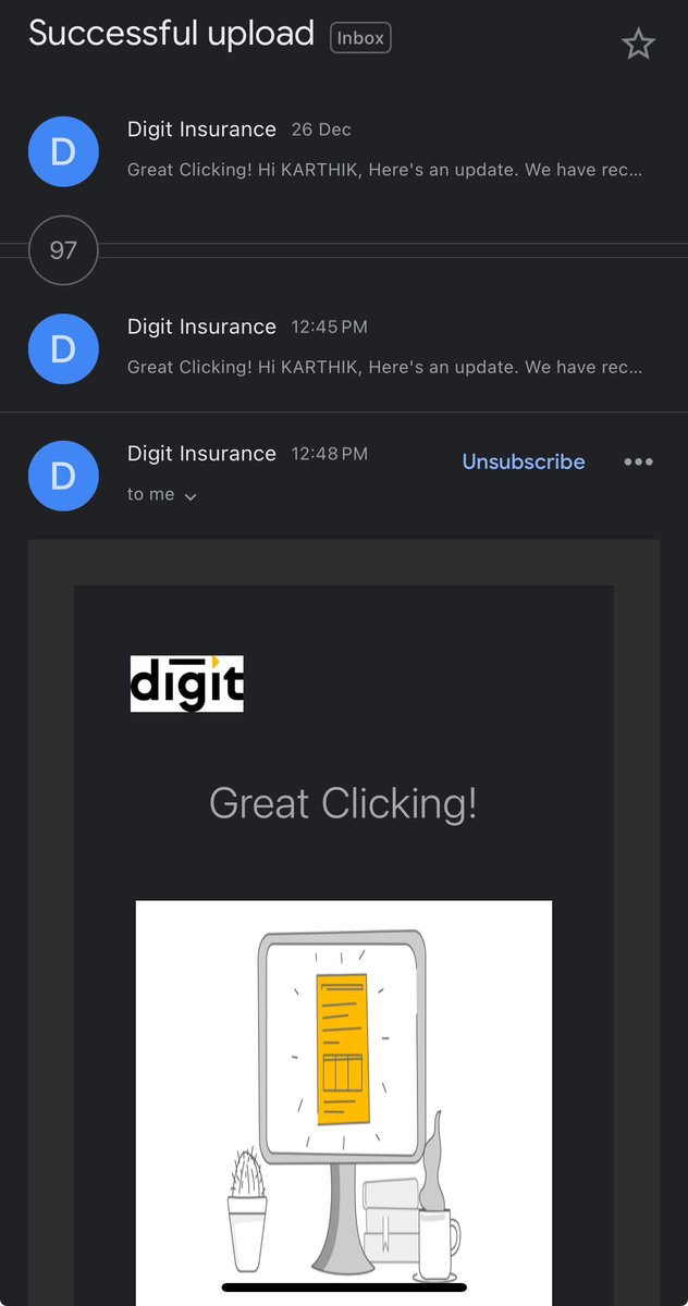 karthikhh's tweet photo. @heydigit you folks keep sending me messages and email every second with an “update” that’s the same. I’ve received over 100 emails now. https://t.co/skb5rg2g2V