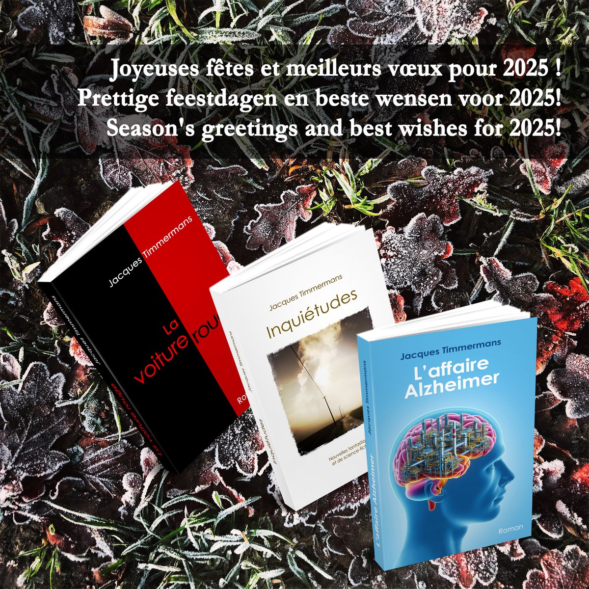 JacquesTimmer's tweet photo. Je vous souhaite une nouvelle année épanouissante, pleine de bienveillance, et parsemée d’une kyrielle de petits bonheurs auxquels vous ne vous attendez même pas ! Et surtout, mille mercis à mes amis lecteurs et lectrices qui ont fait mes petits bonheurs tout au long de 2024 ❤️ https://t.co/N4fAK2IxJQ